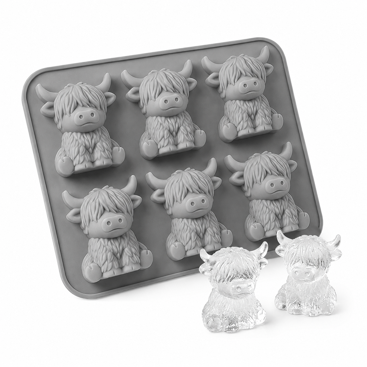 Highland Cow Ice Mold